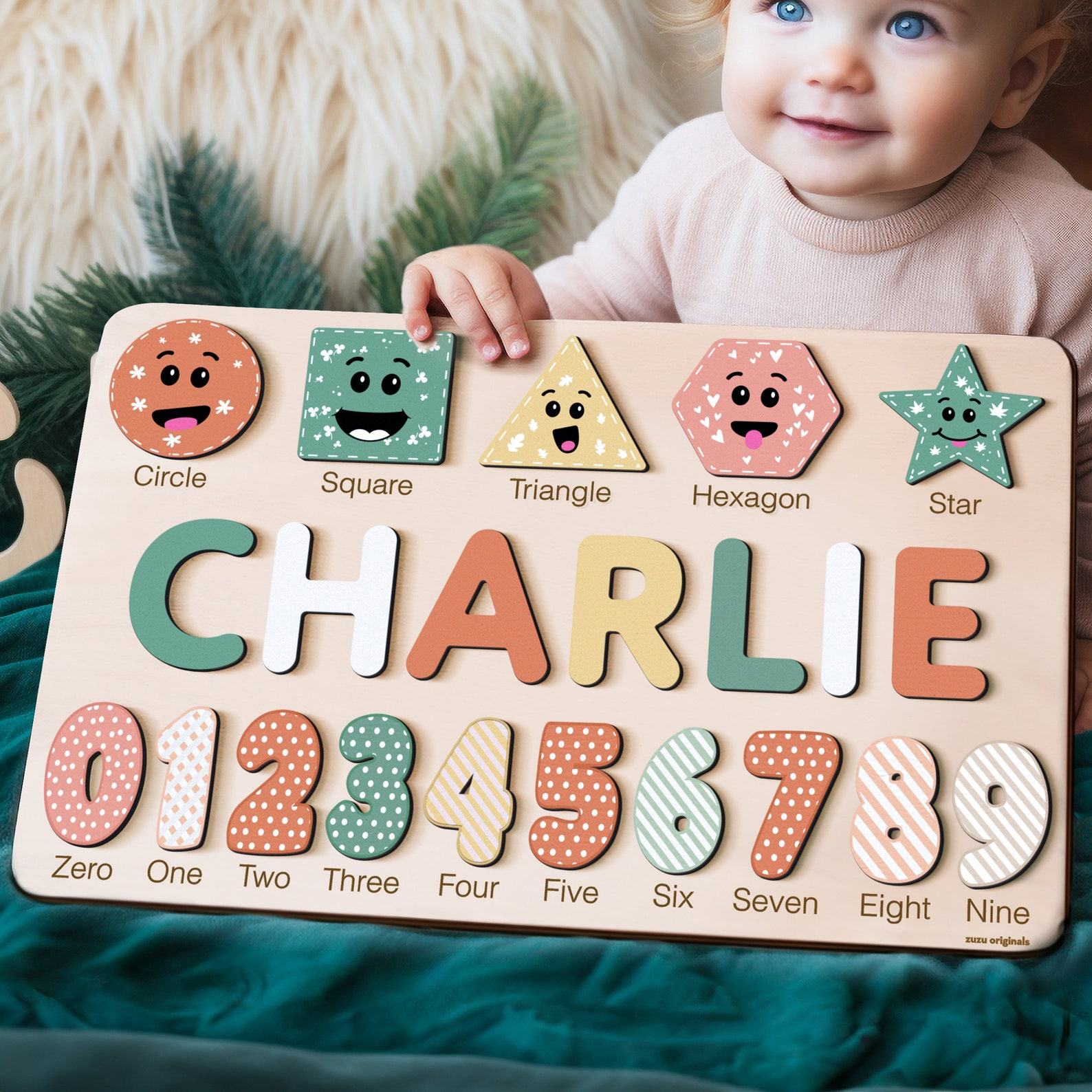 Personalized Wooden Busy Board Puzzle A Sensory Adventure for Curious Little Minds