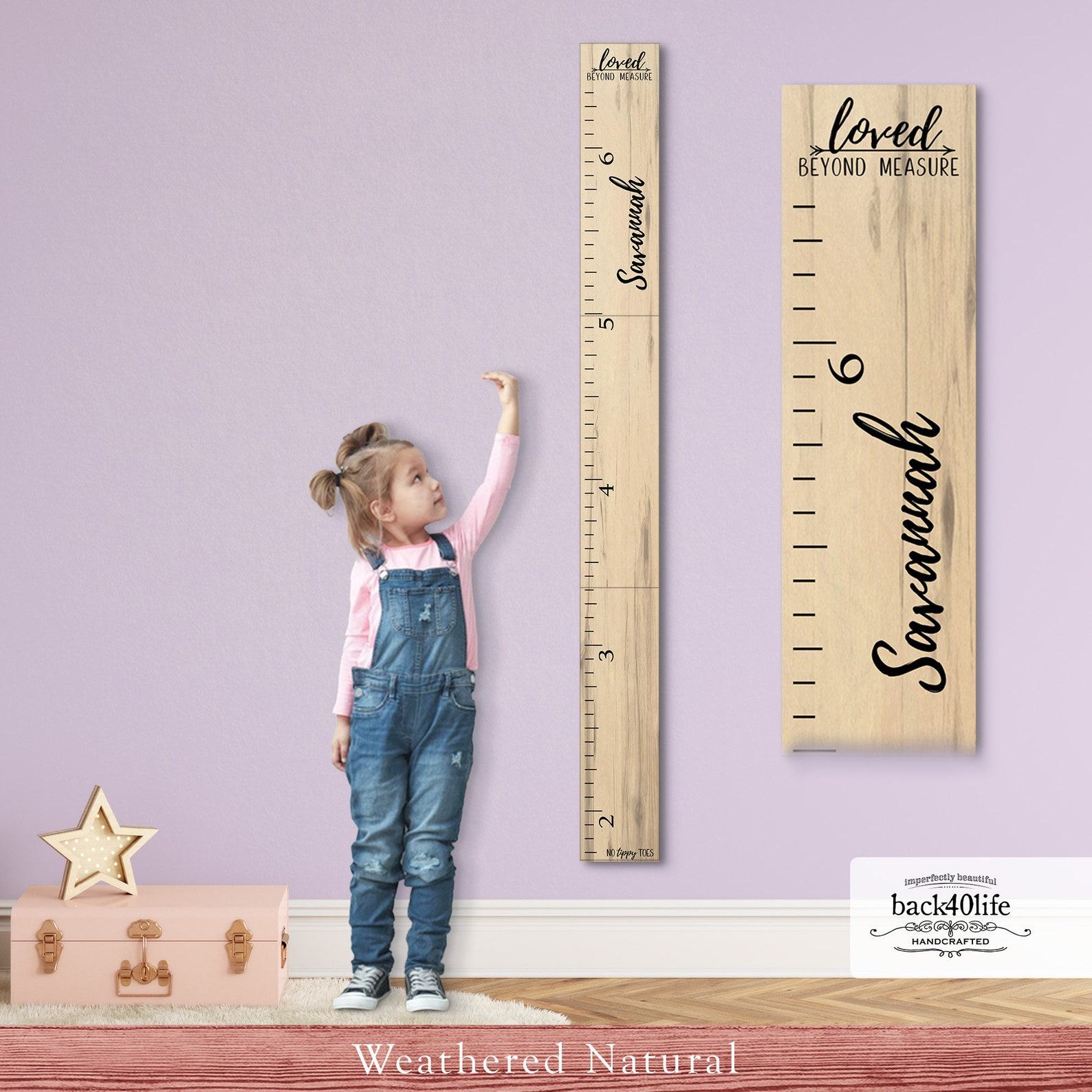 Personalized Wooden Growth Chart Track Your Child’s Height with Style and Sentiment