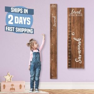 Personalized Wooden Growth Chart Track Your Child’s Height with Style and Sentiment