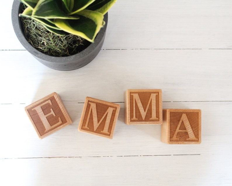 Personalized Wooden Name Blocks Build Your Child’s Literacy and Imagination