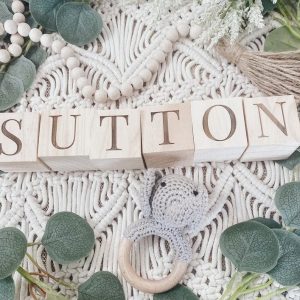 Personalized Wooden Name Blocks Capture Precious Moments and Create Lasting Memories