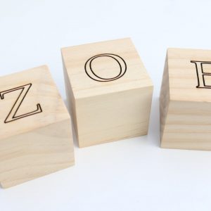 Personalized Wooden Name Blocks Custom Nursery Decor for Your Little One