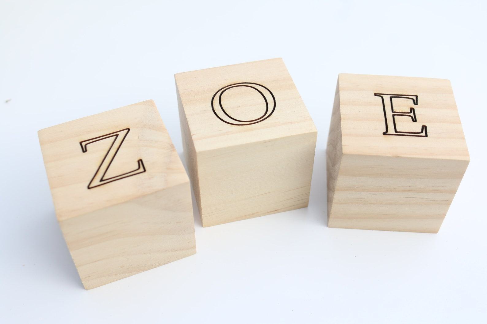 Personalized Wooden Name Blocks Custom Nursery Decor for Your Little One - Image 6