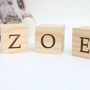 Personalized Wooden Name Blocks Custom Nursery Decor for Your Little One