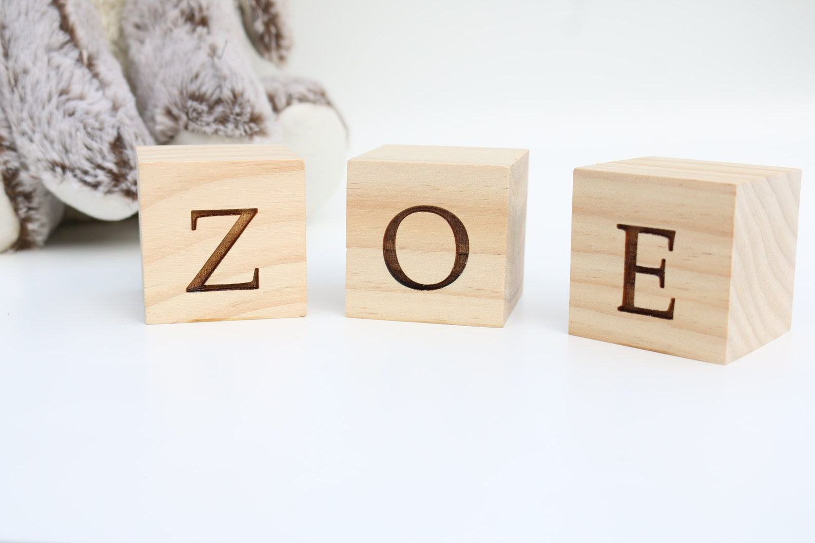 Personalized Wooden Name Blocks Custom Nursery Decor for Your Little One - Image 4