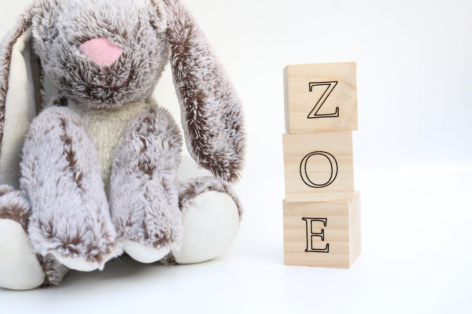 Personalized Wooden Name Blocks Custom Nursery Decor for Your Little One - Image 2