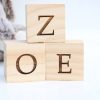 Personalized Wooden Name Blocks Custom Nursery Decor for Your Little One