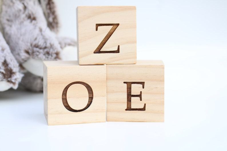 Personalized Wooden Name Blocks Custom Nursery Decor for Your Little One