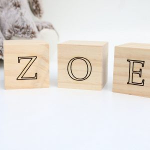 Personalized Wooden Name Blocks Custom Nursery Decor for Your Little One