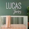 Personalized Wooden Name Cutouts Stacked Names, Last Name Wall Sign, Nursery Decor