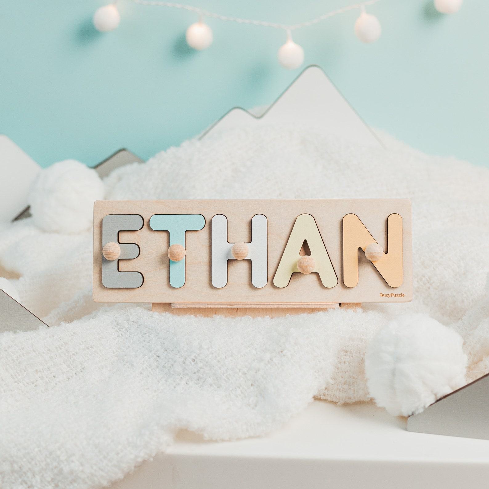 Personalized Wooden Name Puzzle A Cherished Item for Little Explorers