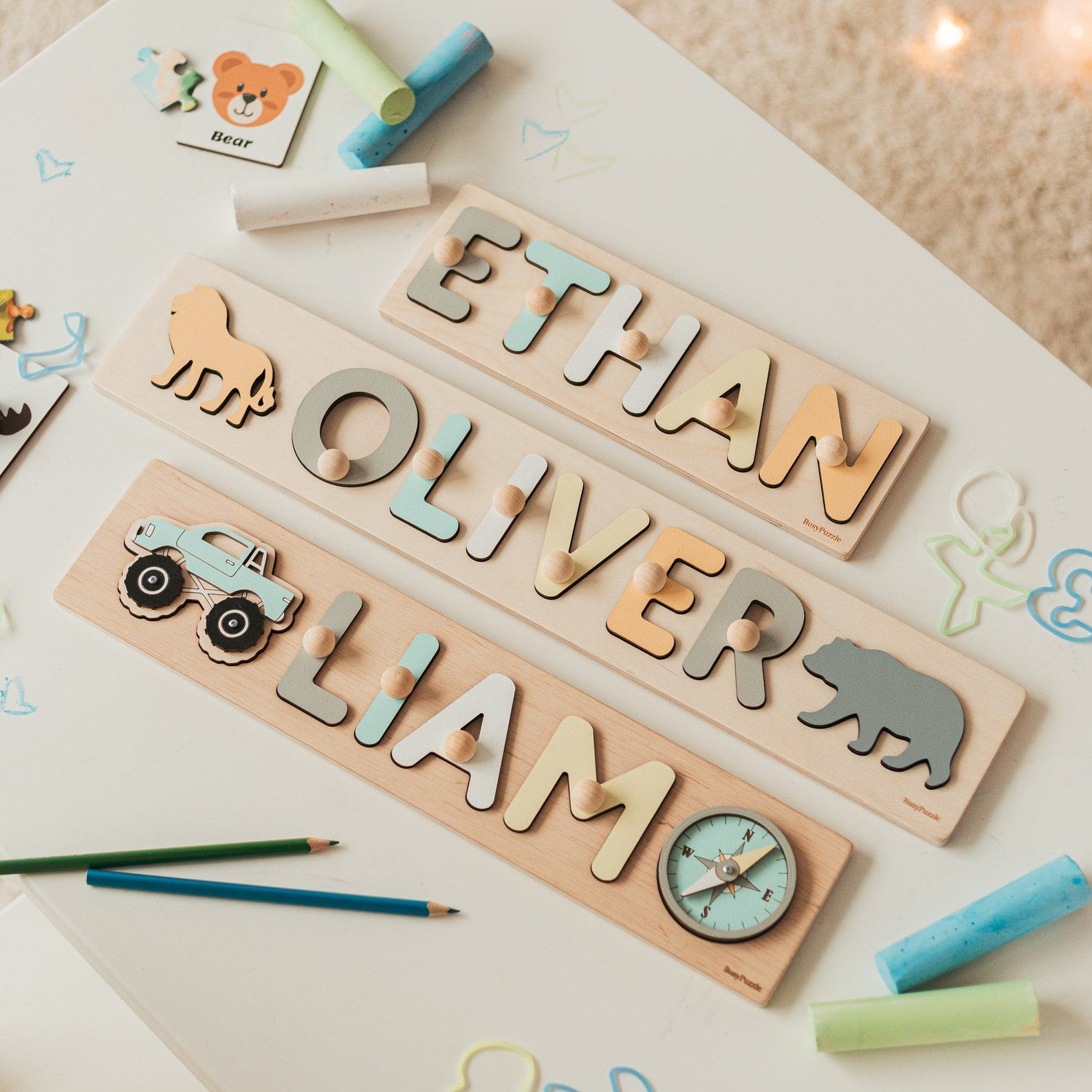 Personalized Wooden Name Puzzle A Cherished Item for Little Explorers