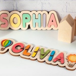 Personalized Wooden Name Puzzle A Cherished Keepsake for Your Little One