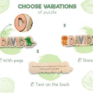 Personalized Wooden Name Puzzle A Cherished Keepsake for Your Little One