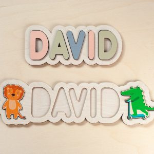 Personalized Wooden Name Puzzle A Cherished Keepsake for Your Little One