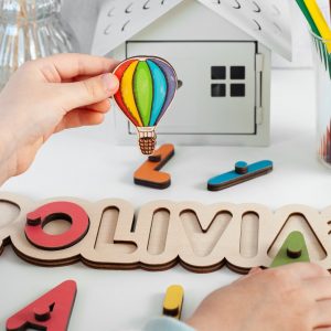 Personalized Wooden Name Puzzle A Cherished Keepsake for Your Little One