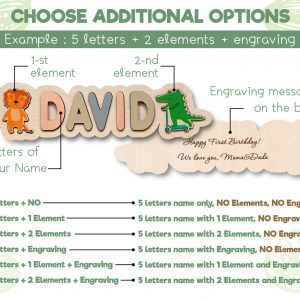 Personalized Wooden Name Puzzle A Cherished Keepsake for Your Little One