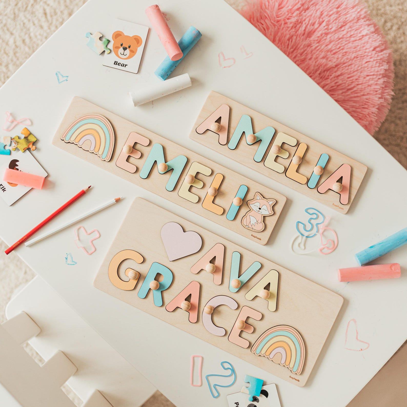 Personalized Wooden Name Puzzle A Unique and Educational Item for Kids