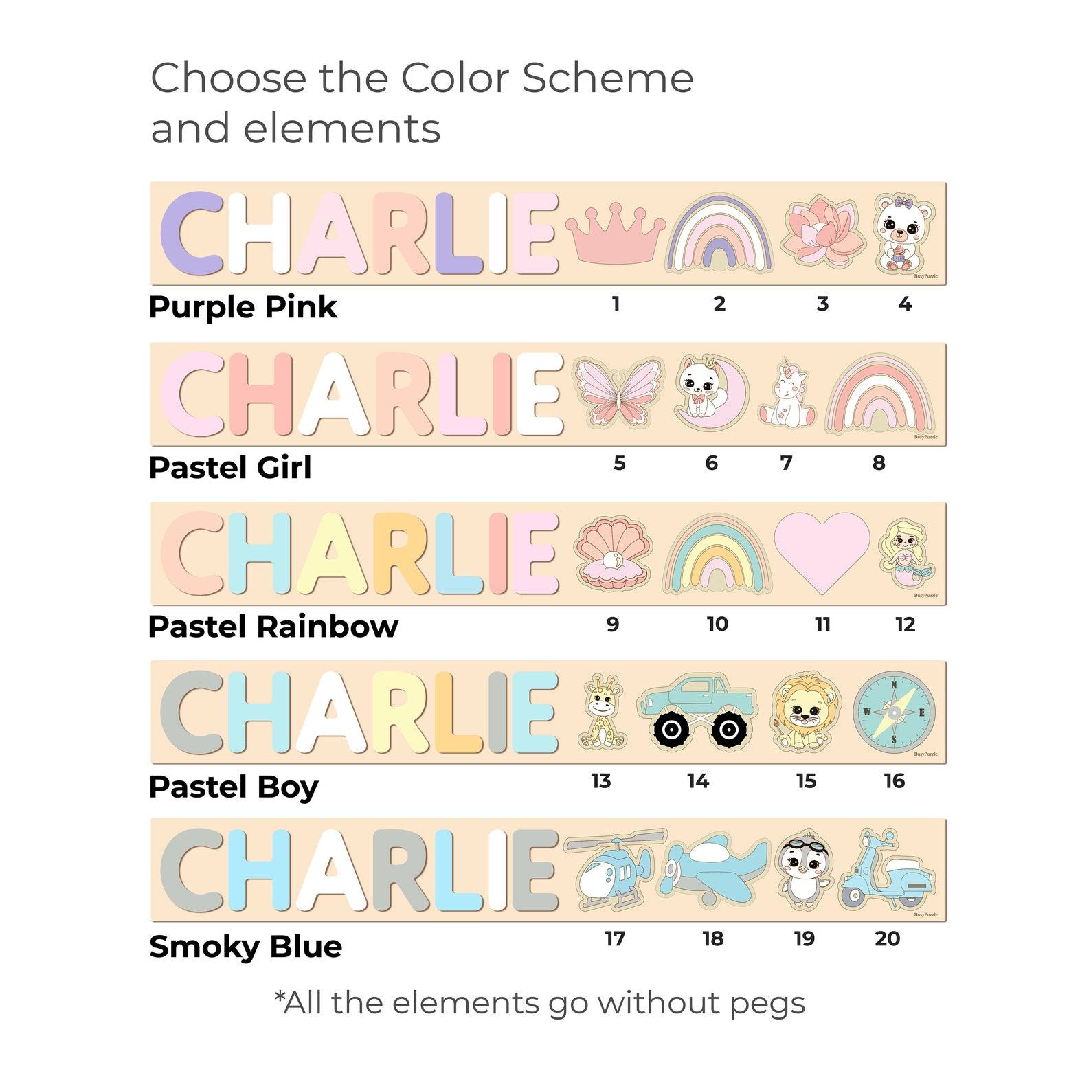 Personalized Wooden Name Puzzle Car – Easter Present, Sensory Toy, Nursery Decor