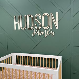 Personalized Wooden Name Sign A Timeless Treasure for Your Nursery