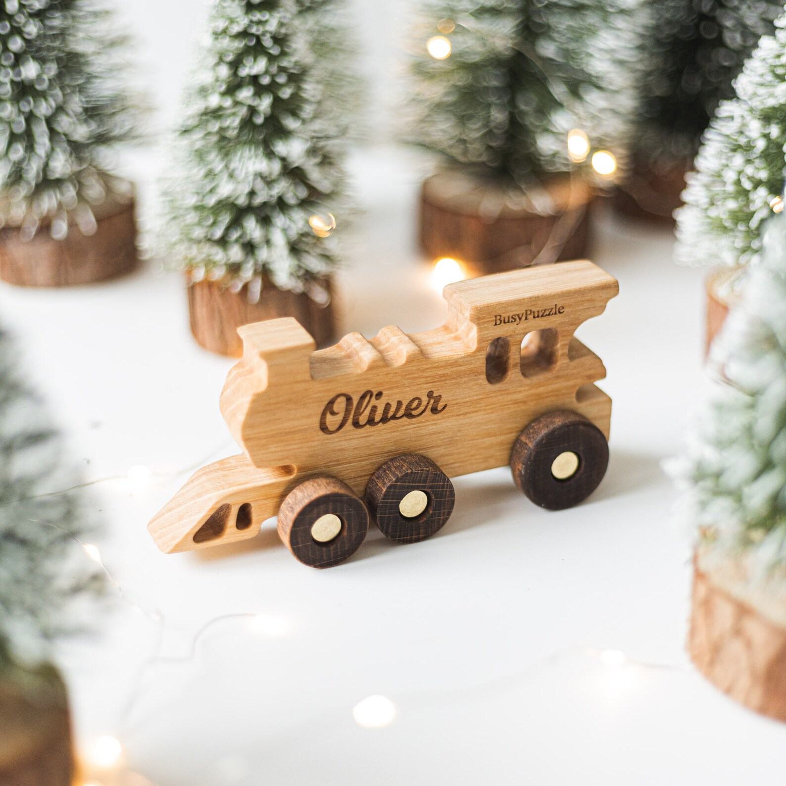 Personalized Wooden Name Train A Cherished Keepsake for Little Explorers