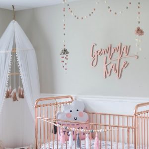 Personalized Wooden Nursery Name Sign A Cherished Keepsake for Your Little One’s Abode