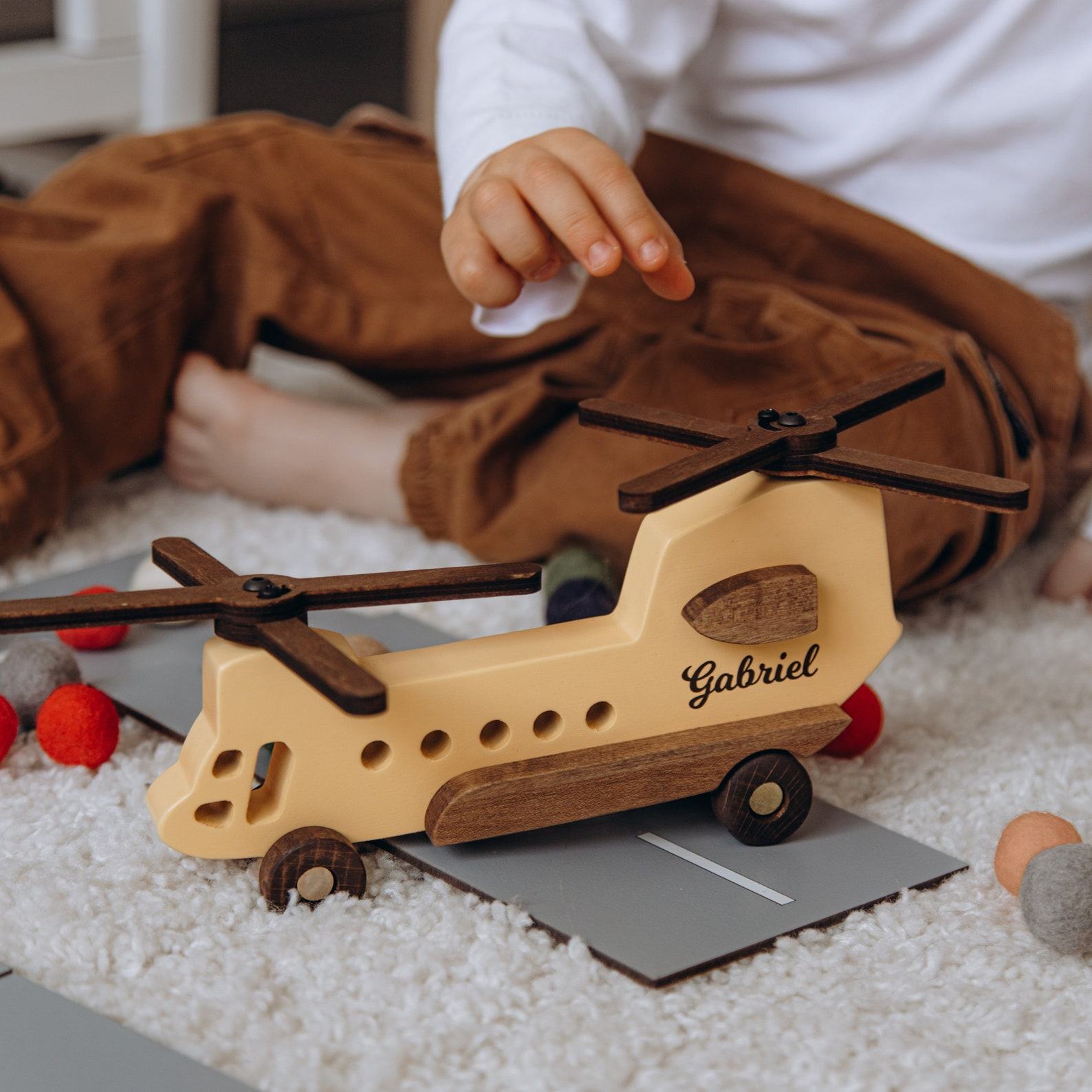 Personalized Wooden Plane A Timeless Keepsake for Little Adventurers