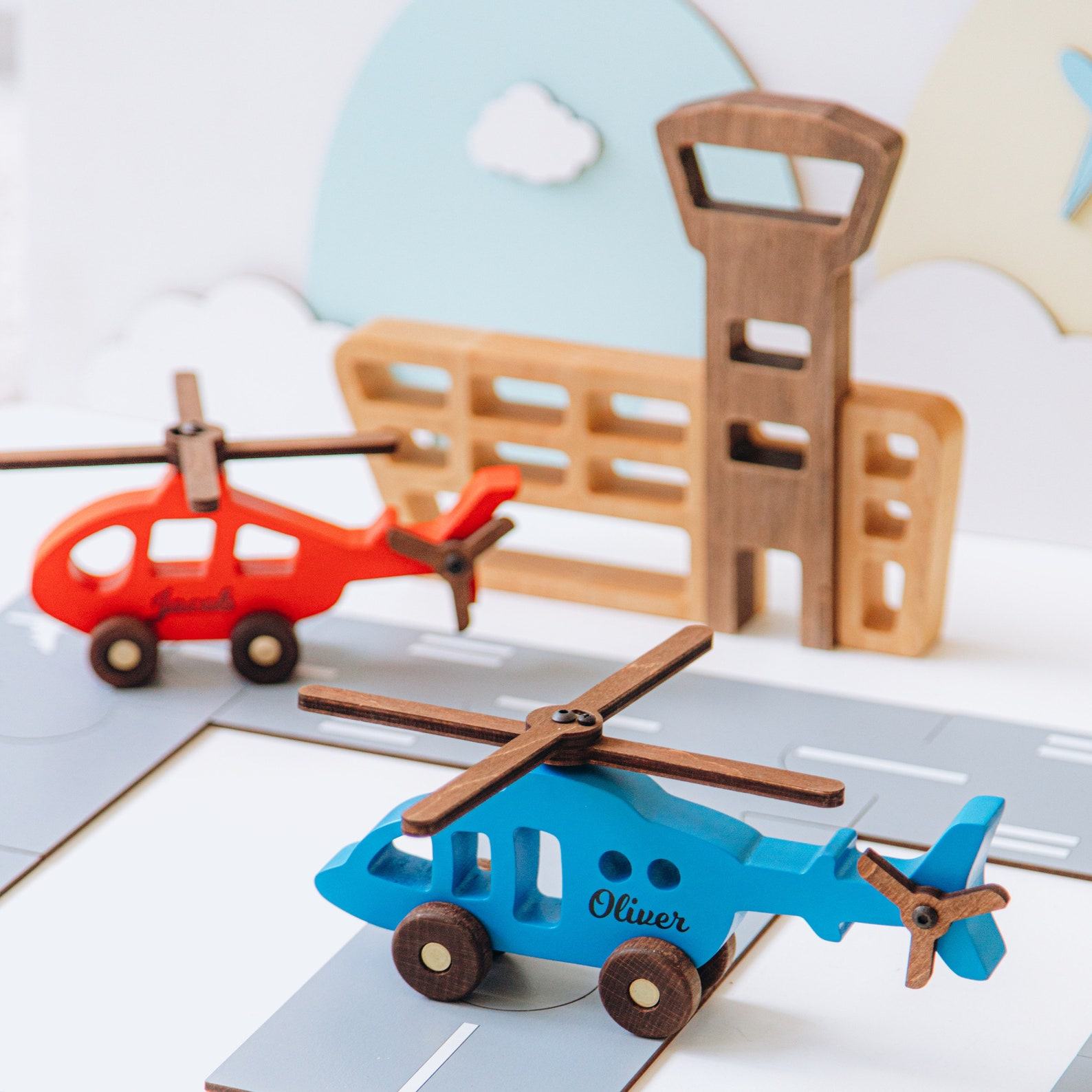 Personalized Wooden Plane A Timeless Keepsake for Little Adventurers