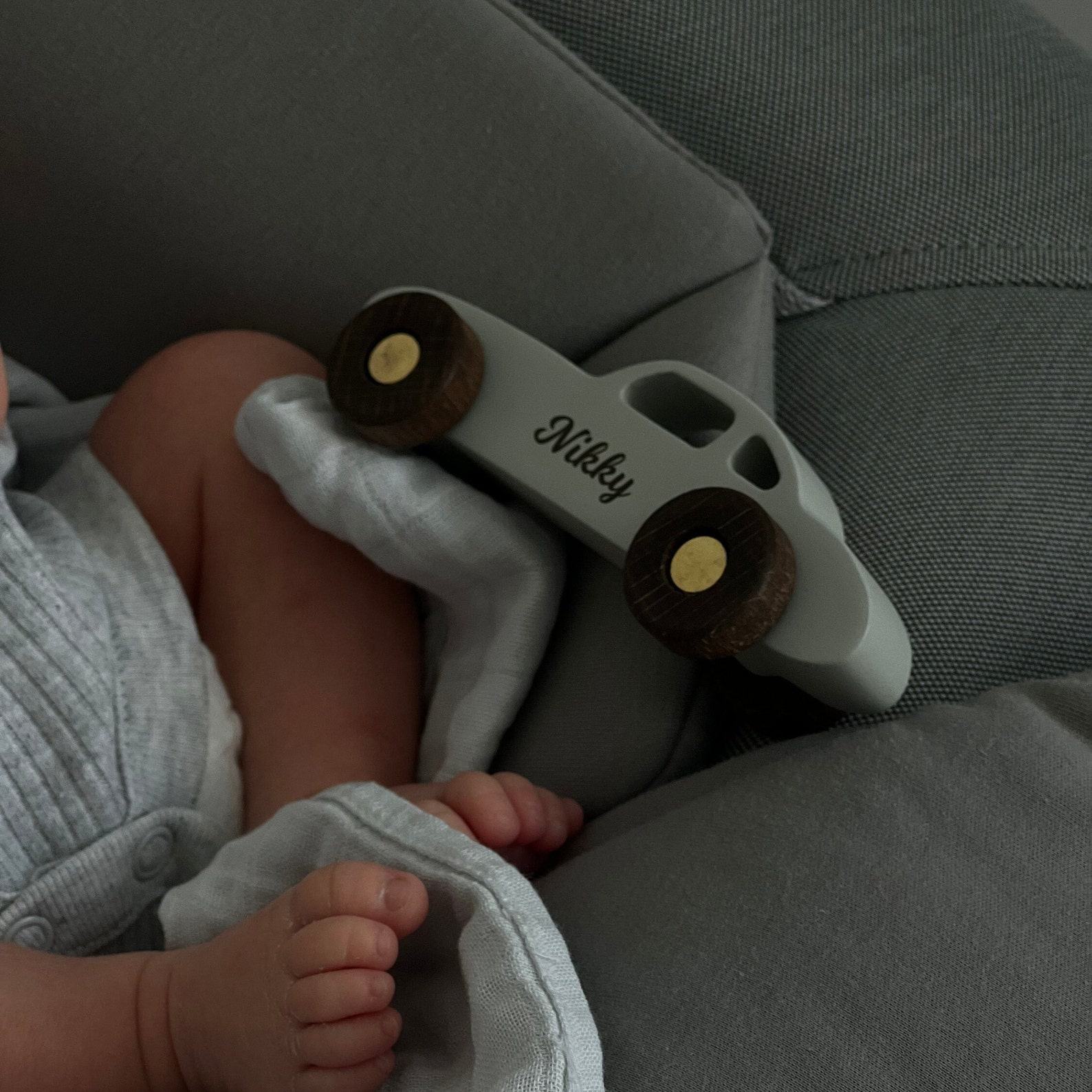 Personalized Wooden Toy Car for Boys – Custom Name Easter Present for Toddlers & Newborns