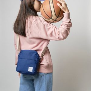 Petite Indigo Blue Canvas Messenger Bag A Stylish and Practical Companion for Women