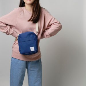 Petite Indigo Blue Canvas Messenger Bag A Stylish and Practical Companion for Women