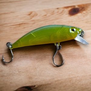 Phoxy Minnow Handcrafted Electro Lime Trout Lure for Anglers