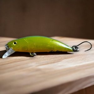 Phoxy Minnow Handcrafted Electro Lime Trout Lure for Anglers