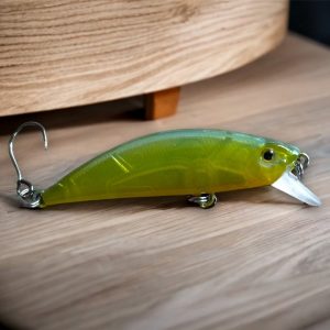 Phoxy Minnow Handcrafted Electro Lime Trout Lure for Anglers