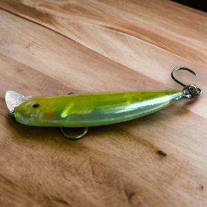 Phoxy Minnow Handcrafted Electro Lime Trout Lure for Anglers