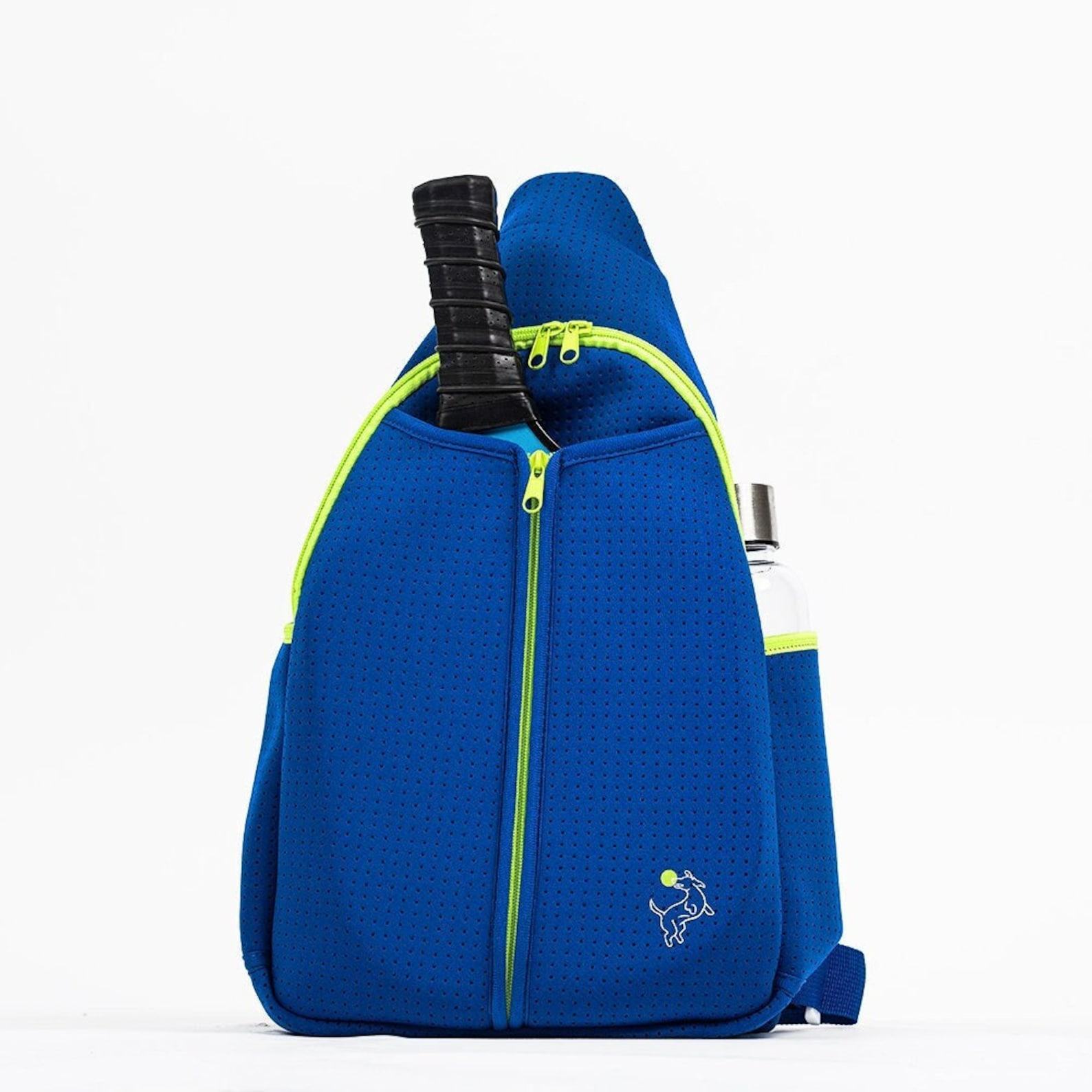 Pickleball Paddle Bag Royal Blue Sling for Paddles, Balls, and Accessories