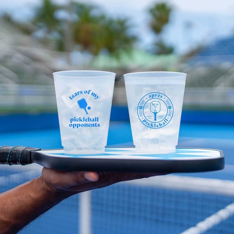 Pickleball Party Cups Elevate Your Game with Dinks and Drinks (10-Pack)