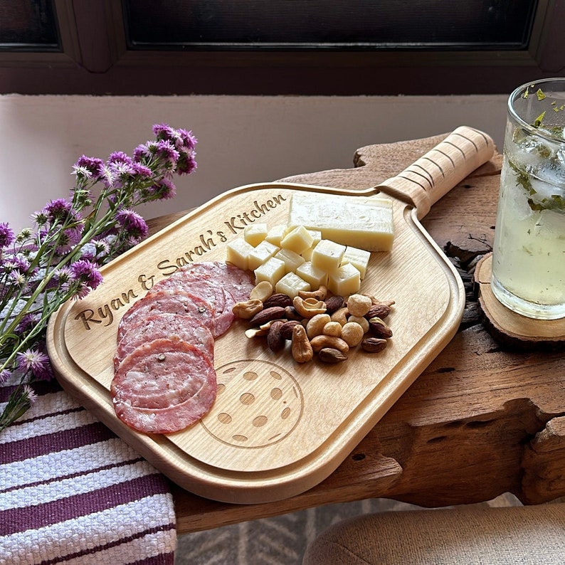 Pickleball Perfection Personalized Charcuterie Board for the Ultimate Pickleball Enthusiast