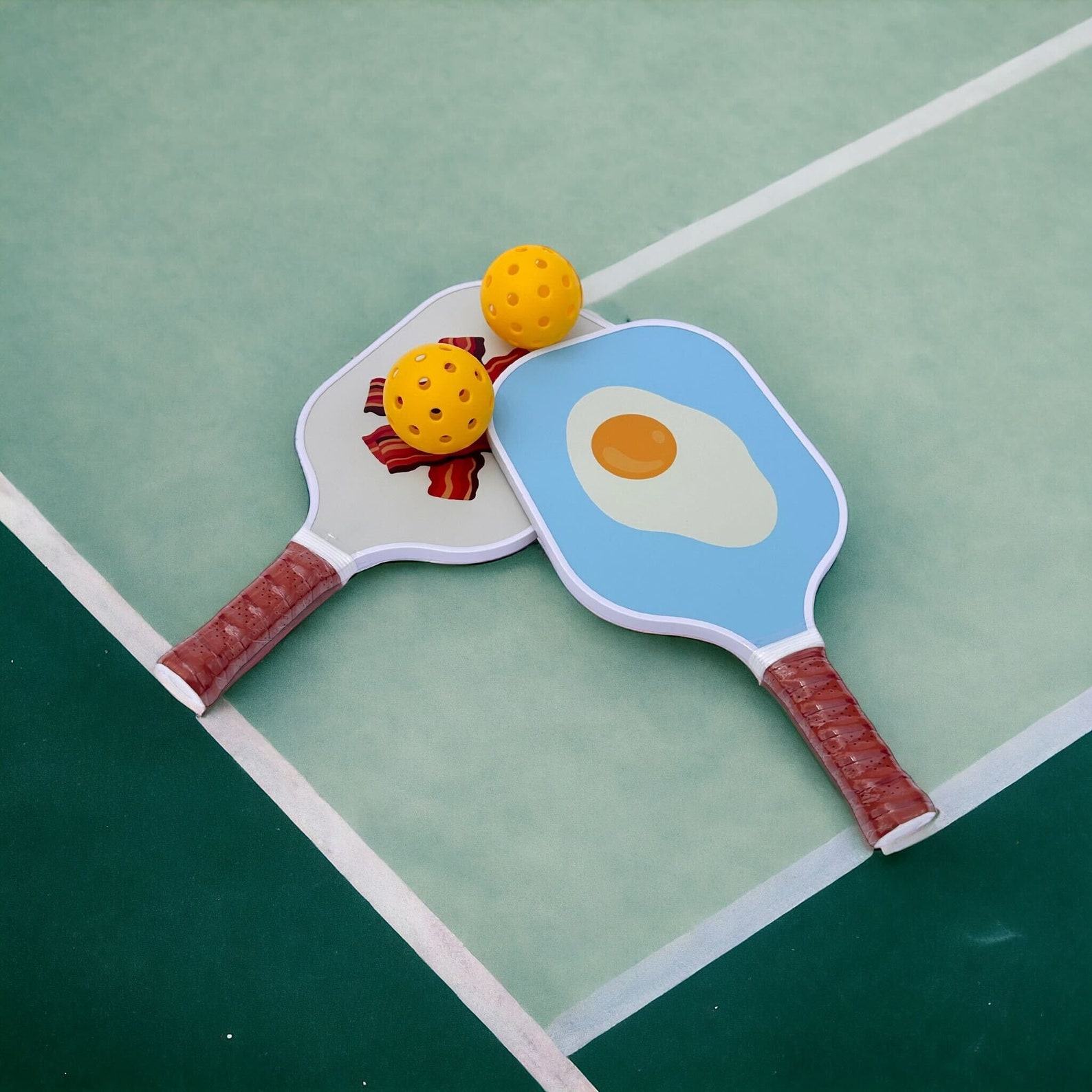 Pickleball Powerhouse Hanna Roberts Fiberglass Paddles with Balls for Unmatched Gameplay