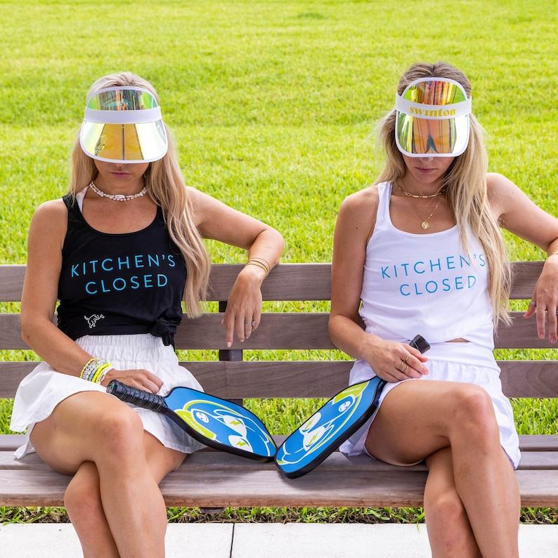 Pickleball Powerhouse Kitchen’s Closed Women’s Tank Top for Unstoppable Play