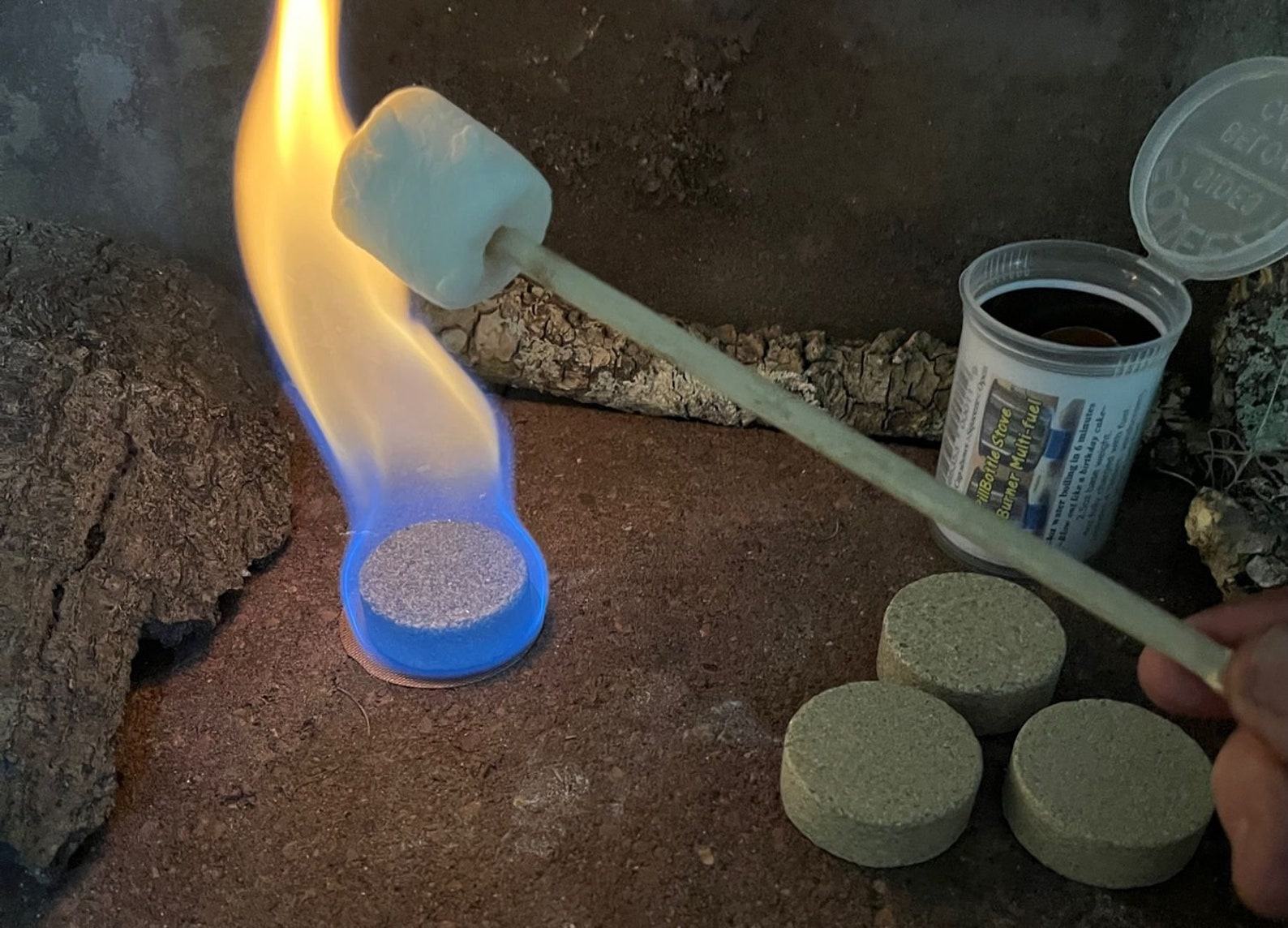 PillBottle Stones Stove The Ultimate Backpacking Stove for Fast, Spill-Proof Cooking - Image 6