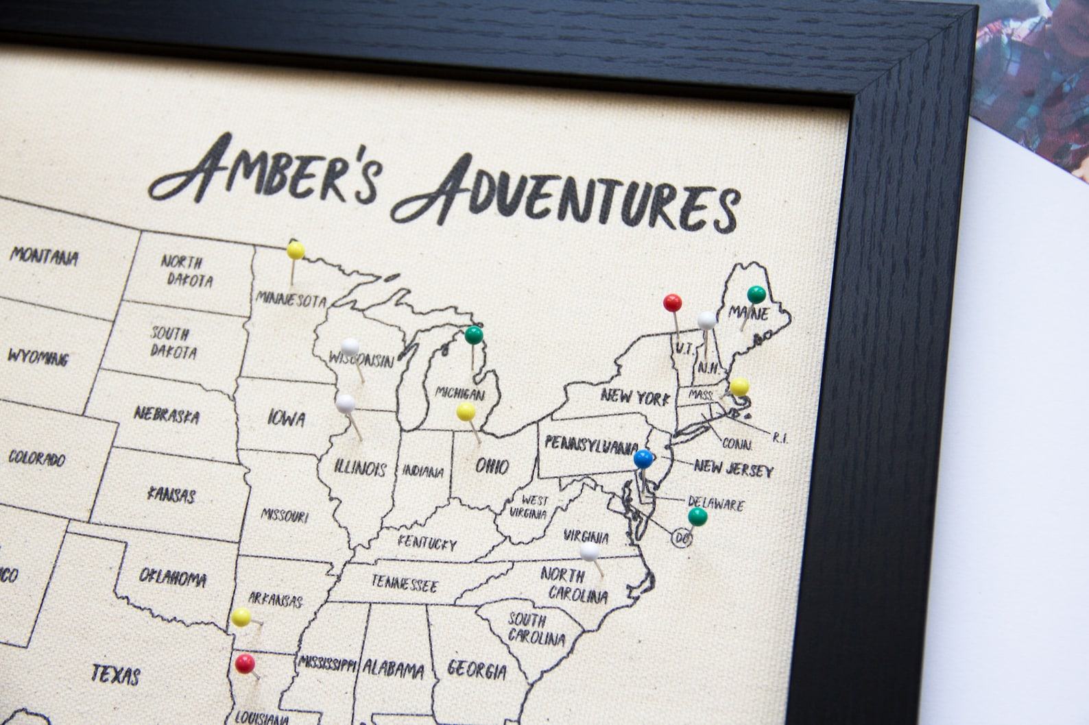 Pinpoint Your Adventures Personalized USA Push Pin Travel Map for Unforgettable Memories - Image 3