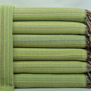 Pistachio Green Diamond Throw Indulge in Comfort and Style with Our King-Size Turkish Blanket