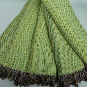 Pistachio Green Diamond Throw Indulge in Comfort and Style with Our King-Size Turkish Blanket