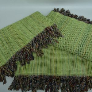 Pistachio Green Diamond Throw Indulge in Comfort and Style with Our King-Size Turkish Blanket