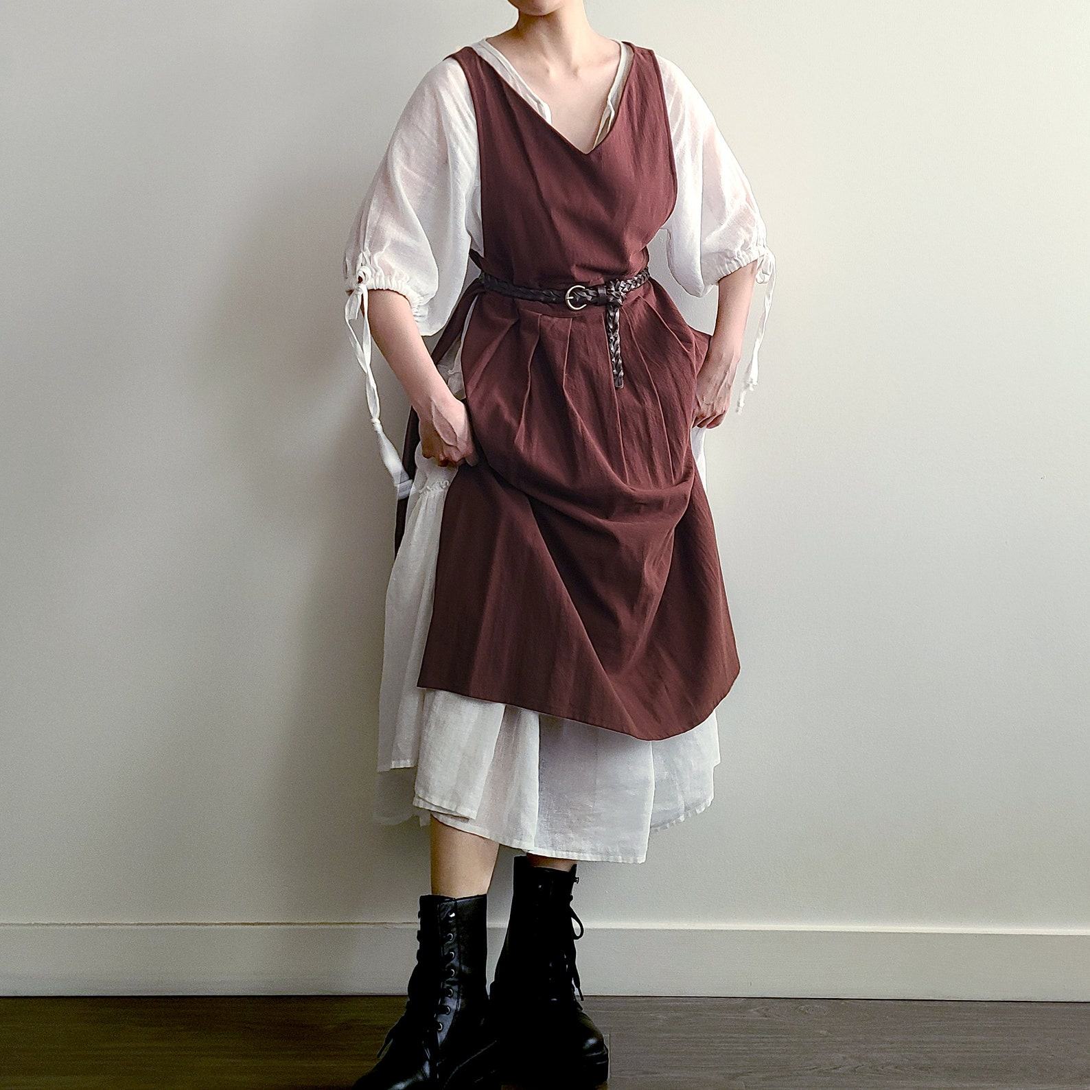 Plus Size Pinafore Apron The Ultimate Viking Apron Dress for Halloween and Beyond