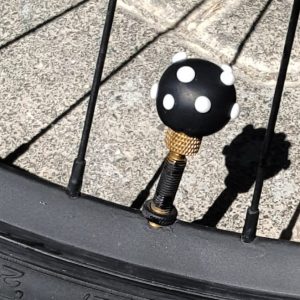 Polka Dot Valve Caps Add a Touch of Whimsy to Your Ride