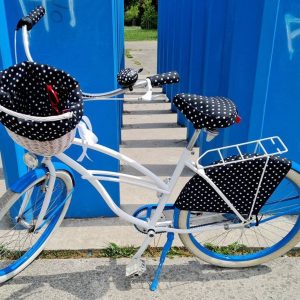 Polka Dot Waterproof Bicycle Set Ride in Style and Stay Dry