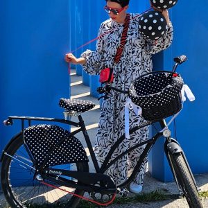 Polka Dot Waterproof Bicycle Set Ride in Style and Stay Dry