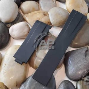 Premium 20mm Curved End Rubber Watch Strap for Rolex Watches in 10 Vibrant Colors